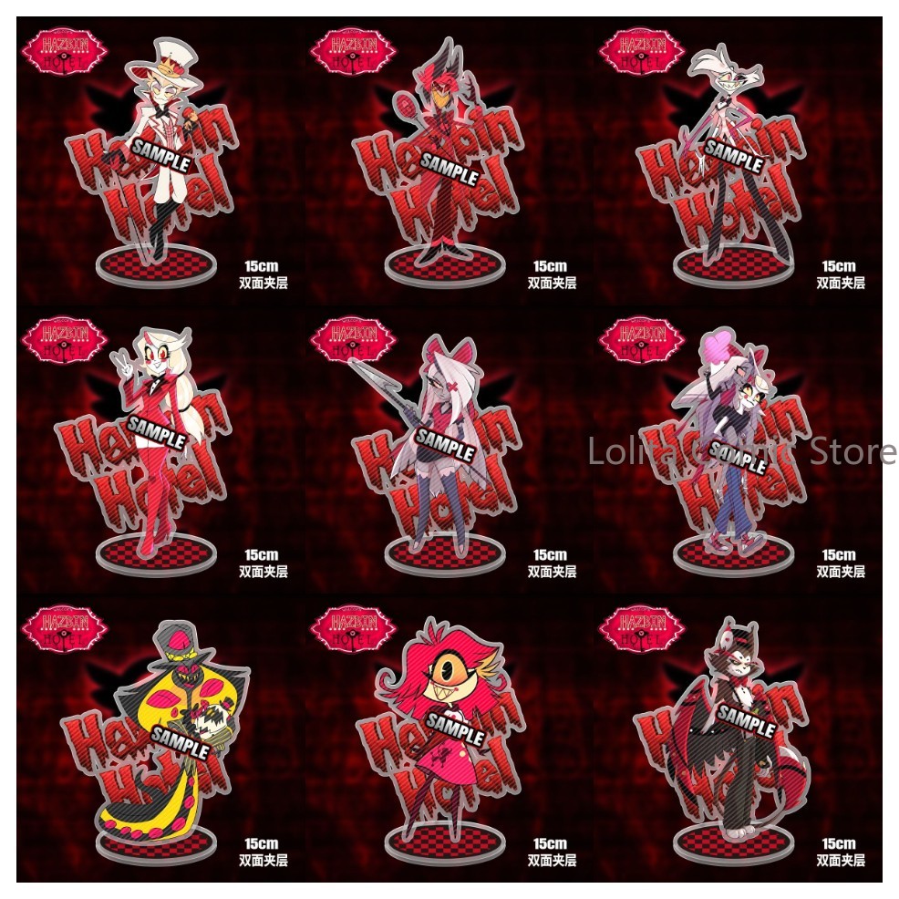 Photo Acrylic Block - アニメハズビンホテルハスクペンティアスアクリルスタンドキュートオーナメントアクリルブロックデスクディスプレイスタンドコスプレ写真小道具ファンギフト