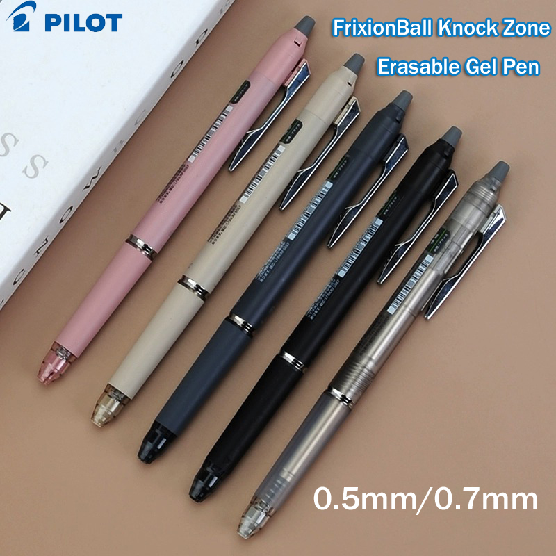 Pilot Pen Frixion - パイロット フリクションノック 消せるゲルペン、0.5mm 極細、滑らかに書く＆きれいに消す、間違いのないノートやテストに最適