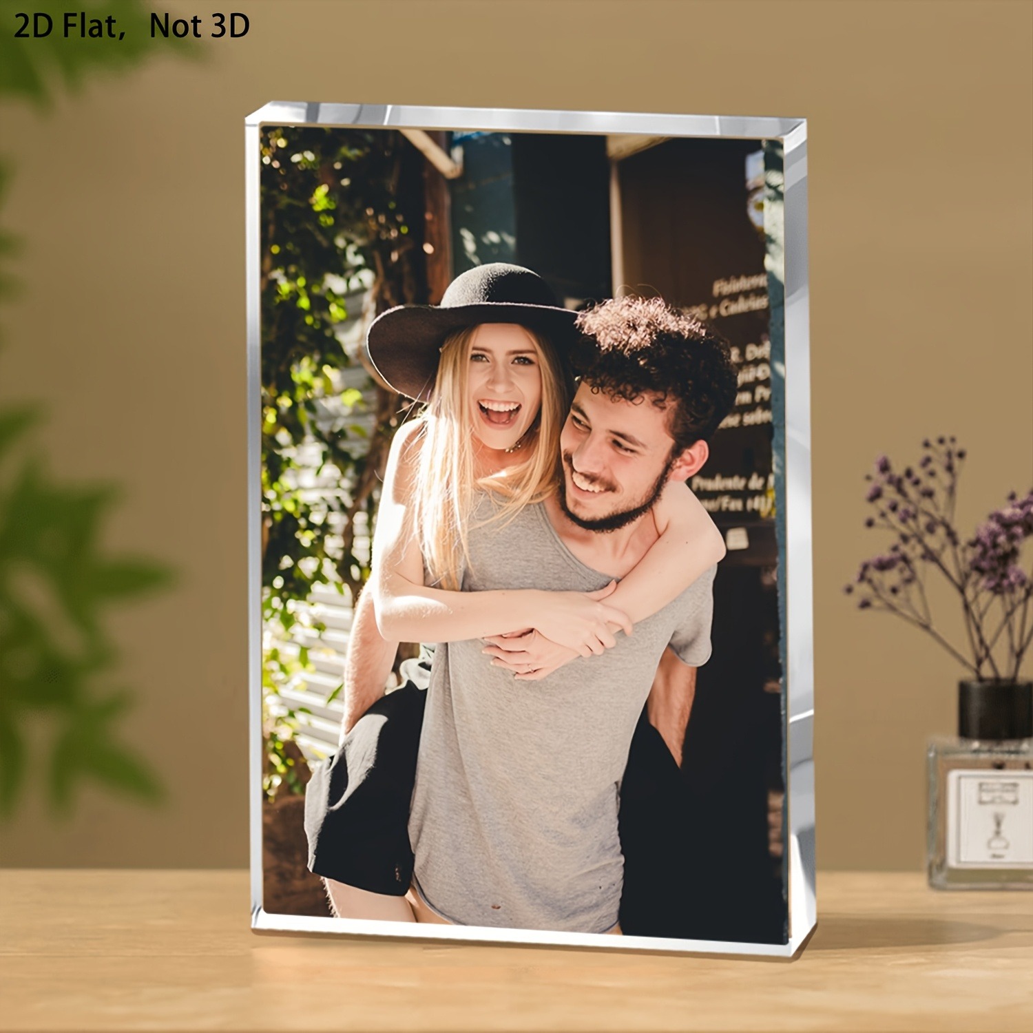 Photo Acrylic Block - カスタマイズされたアクリルフォトフレーム、フォトアクリル、パーソナライズされたアクリルギフト、家族、母親、友人の誕生日、記念日、結婚式