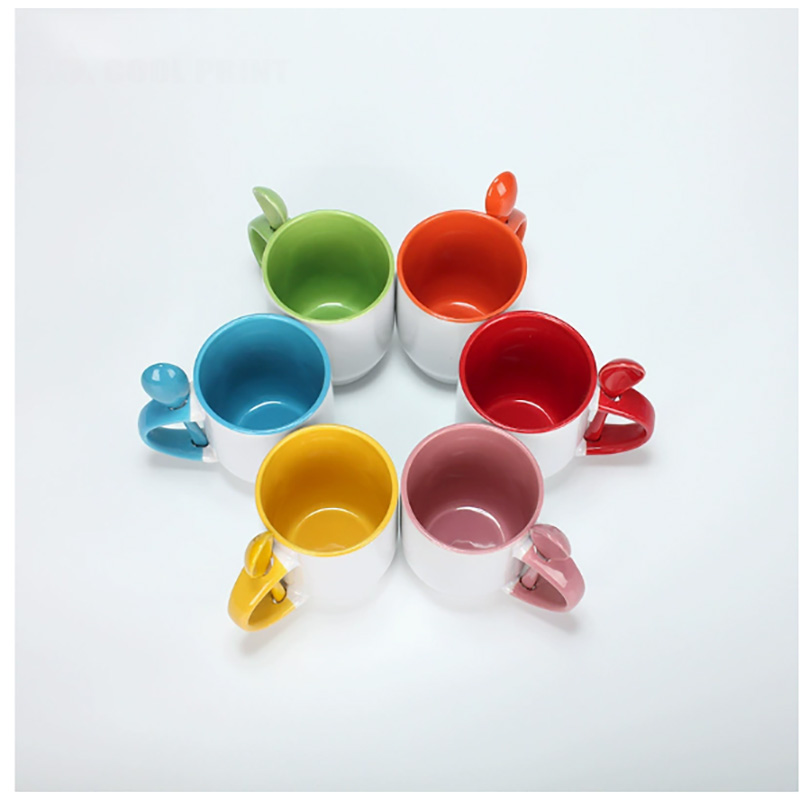 2個入り昇華用白マグカップ、クリエイティブな内側カラー、白い - Sublimation Mug White のレビューと価格